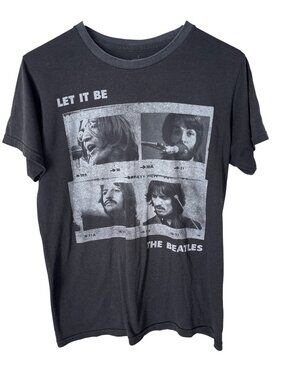 The Beatles Graphic T Shirt Size Small Let It Be Crewneck Short Sleeve Music Tee